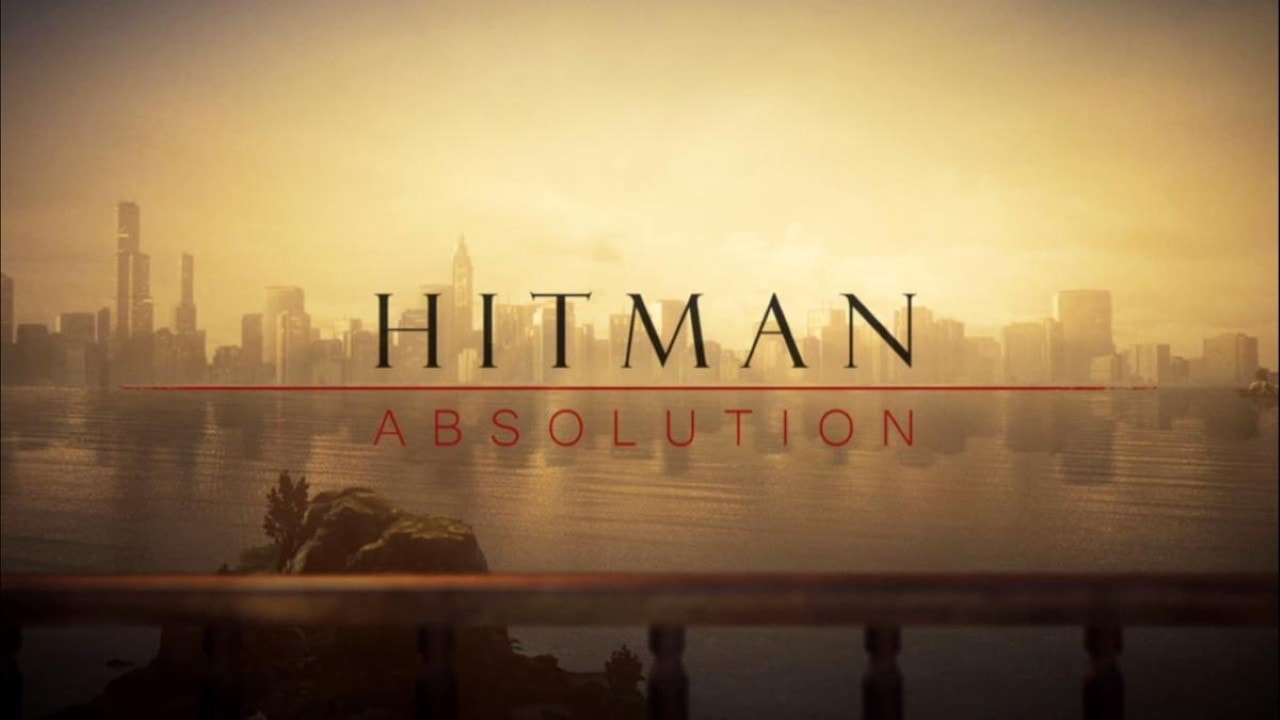Hitman Absolution title screen for Xbox 360